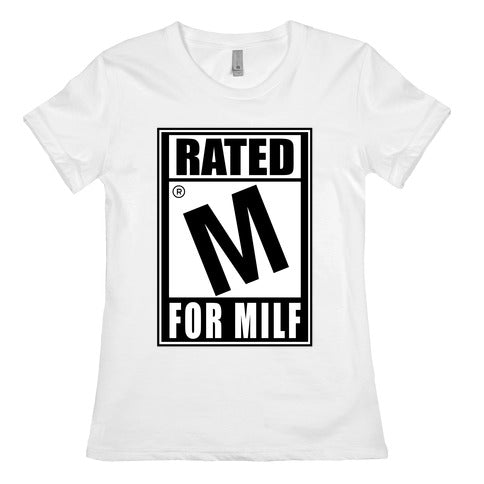 Rated M For Milf Parody Women's Cotton Tee